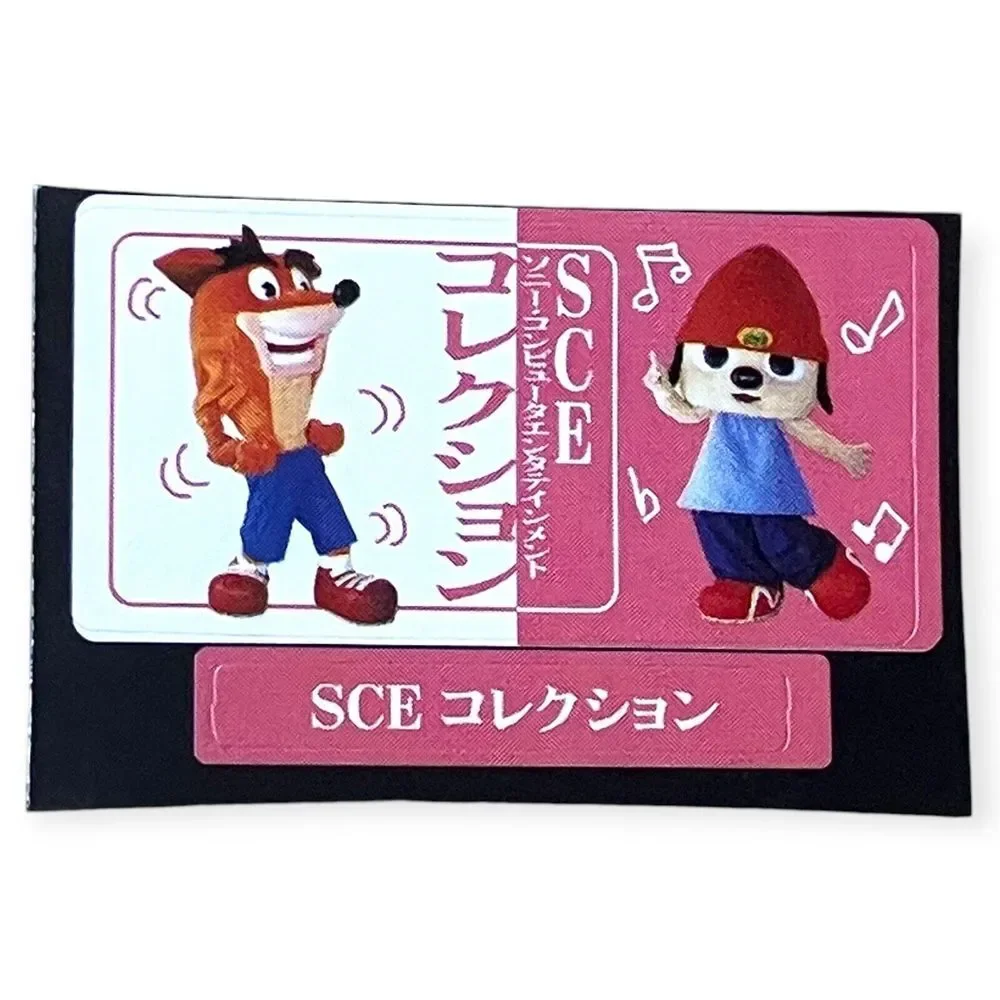 Sony PlayStation 1 PS1 Crash Bandicoot Parappa The Rapper Memory Card Sticker